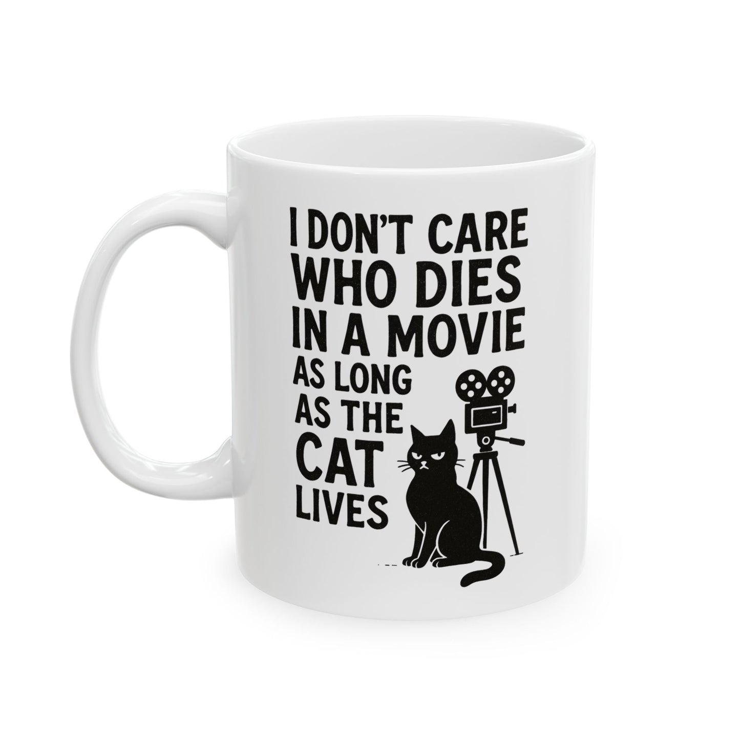 Movie Lover's Ceramic Mug, Coffee Cup, Film Enthusiast Gift, Funny Mug, Director's Gift, Unique Kitchenware