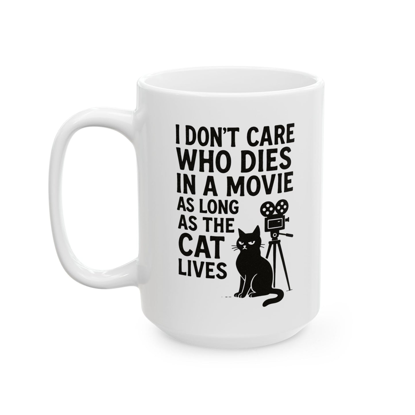 Movie Lover's Ceramic Mug, Coffee Cup, Film Enthusiast Gift, Funny Mug, Director's Gift, Unique Kitchenware