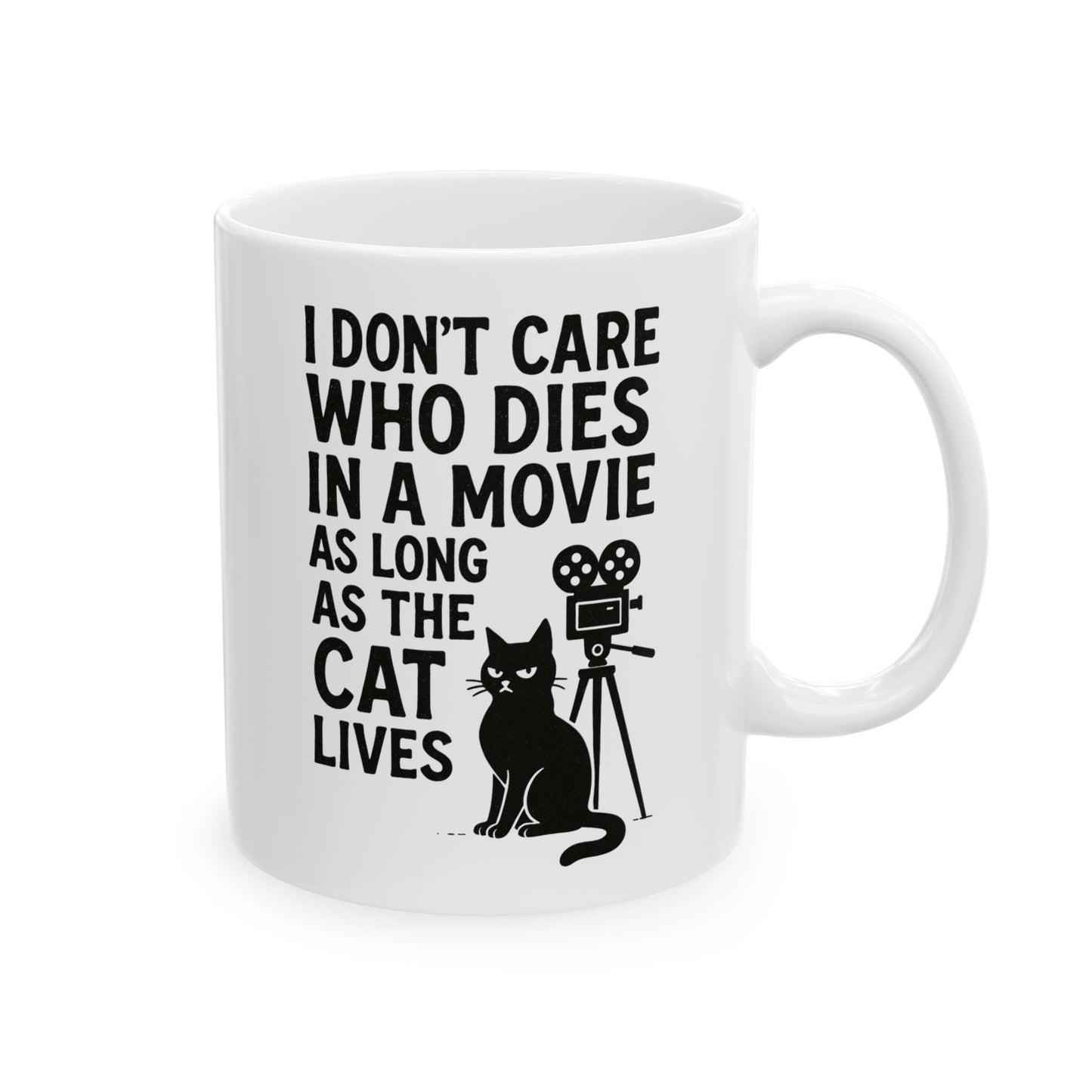 Movie Lover's Ceramic Mug, Coffee Cup, Film Enthusiast Gift, Funny Mug, Director's Gift, Unique Kitchenware